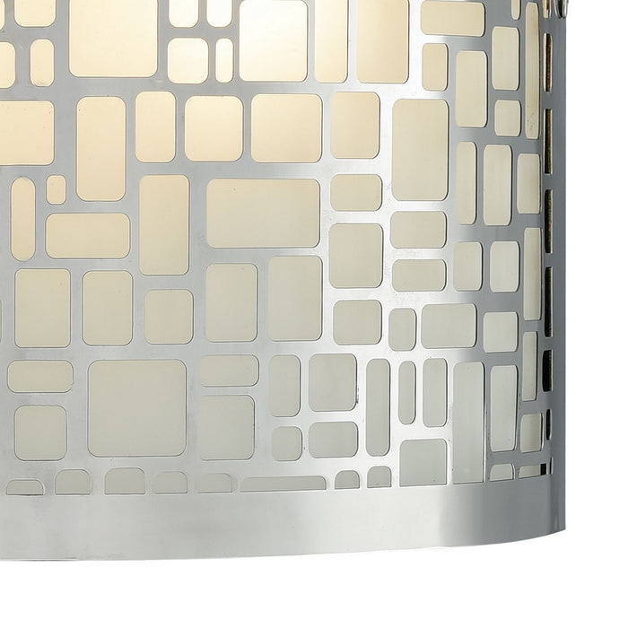 Two Light Wall Sconce from the Hooper collection in Polished Stainless finish
