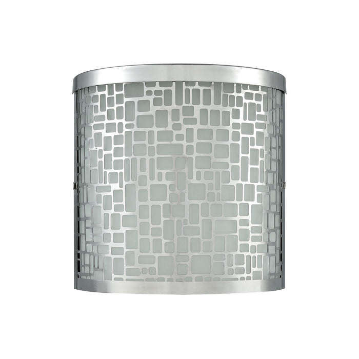 Two Light Wall Sconce from the Hooper collection in Polished Stainless finish