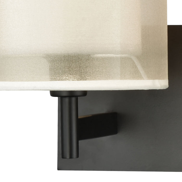 Two Light Vanity Lamp from the Ashland collection in Matte Black finish