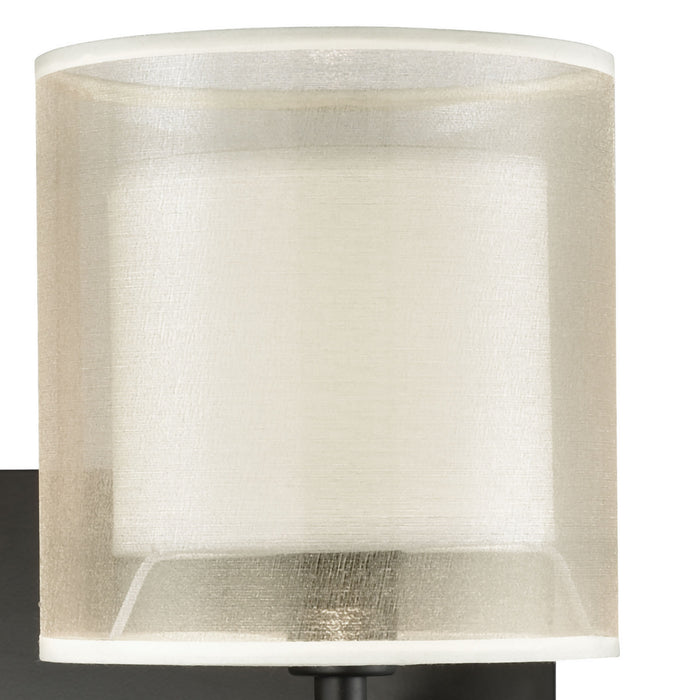 Two Light Vanity Lamp from the Ashland collection in Matte Black finish