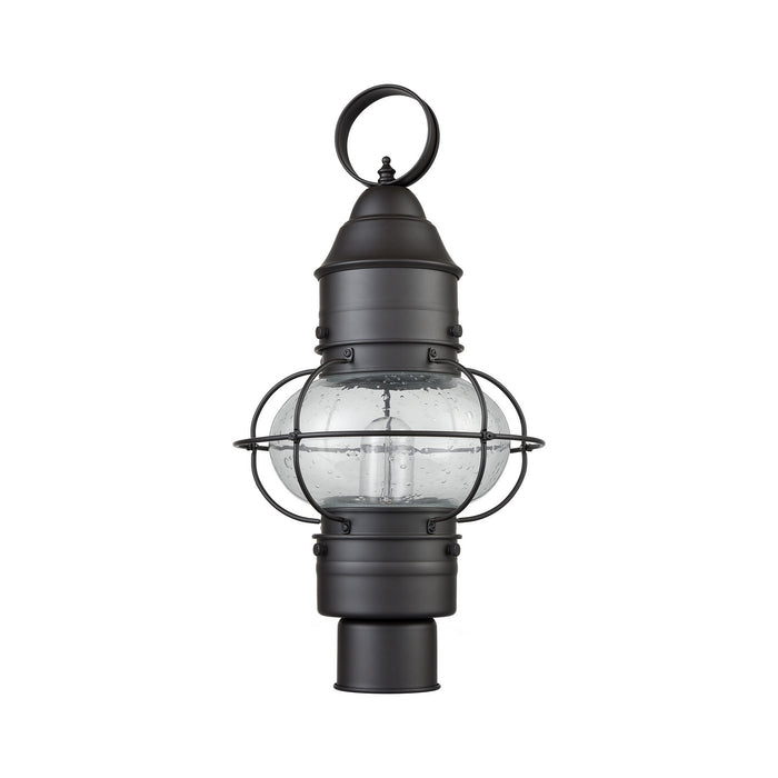 One Light Outdoor Post Lantern from the Onion collection in Oil Rubbed Bronze finish