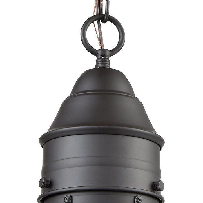 One Light Outdoor Hanging Lantern from the Onion collection in Oil Rubbed Bronze finish