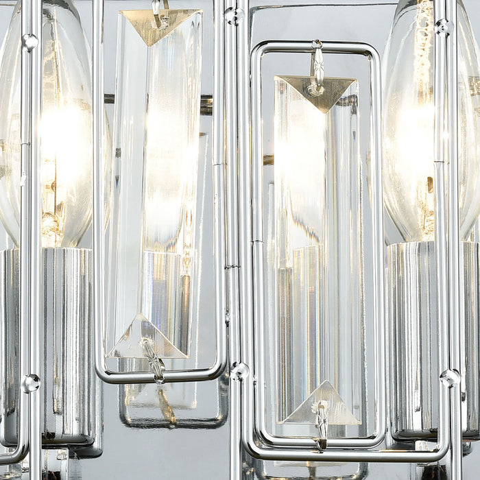 Two Light Vanity Lamp from the Crosby collection in Polished Chrome finish
