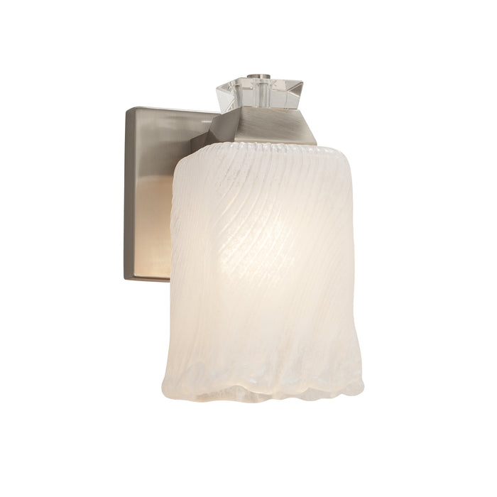 Justice Designs - GLA-8471-16-WTFR-NCKL - Wall Sconce - Veneto Luce™ - Brushed Nickel