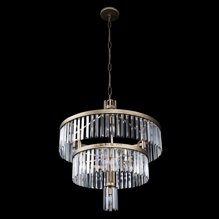 13 Light Pendant from the Social Club collection in Havana Gold finish