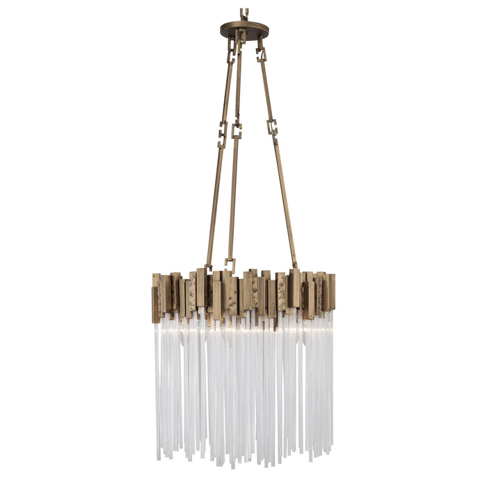 Six Light Pendant from the Matrix collection in Havana Gold finish