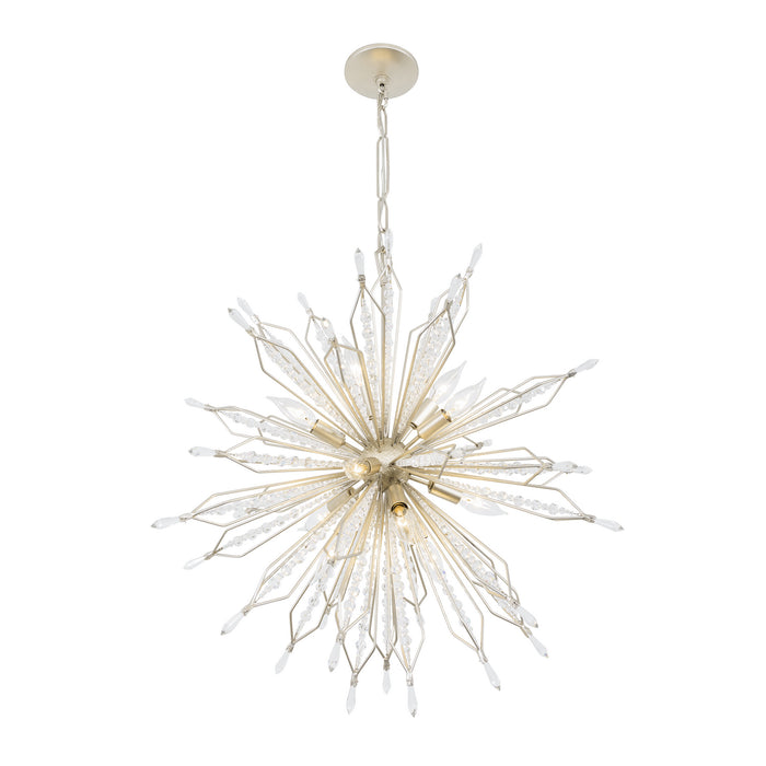 12 Light Pendant from the Orbital collection in Gold Dust finish