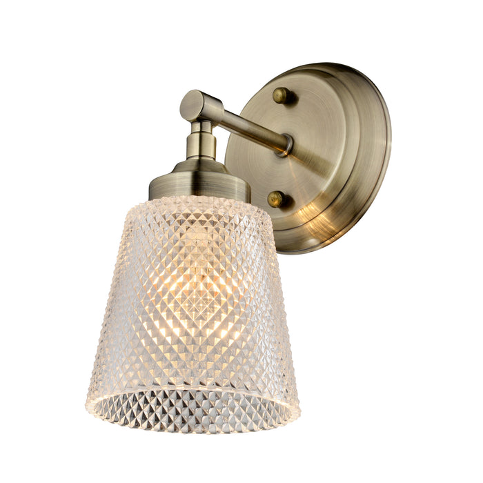 One Light Bath from the Westport collection in Antique Brass finish