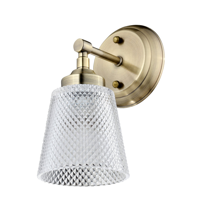 One Light Bath from the Westport collection in Antique Brass finish