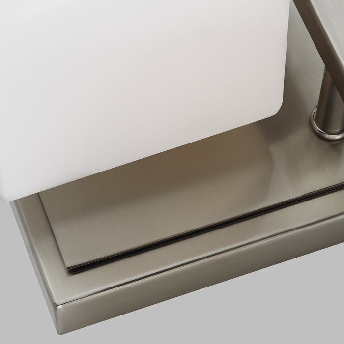 Three Light Vanity from the Sutton collection in Satin Nickel finish