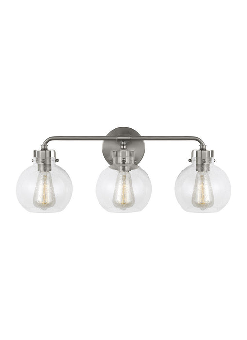 Generation Lighting - VS24403SN - Three Light Vanity - Clara - Satin Nickel