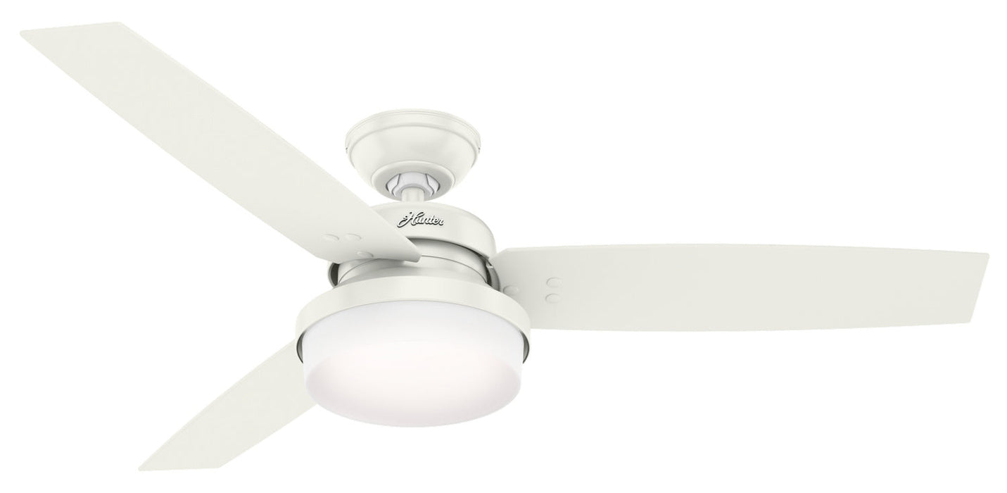 Hunter 52" Sentinel Ceiling Fan with LED Light Kit and Handheld Remote