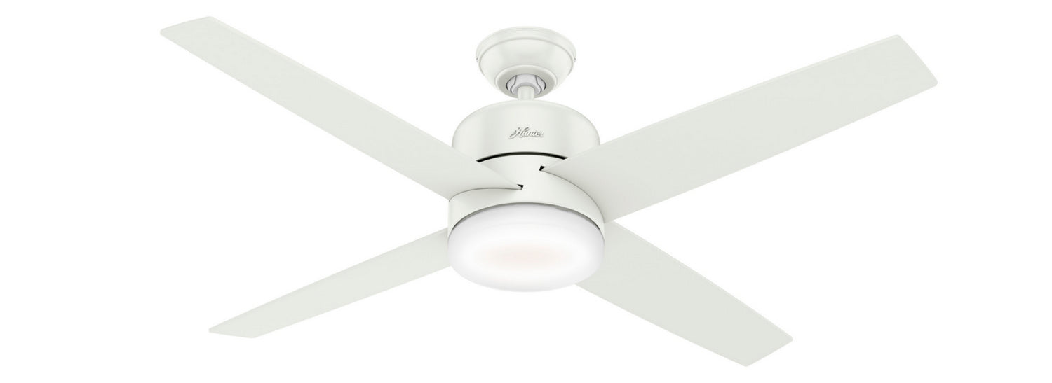 Hunter 54" Advocate Ceiling Fan with LED Light Kit and Handheld Remote