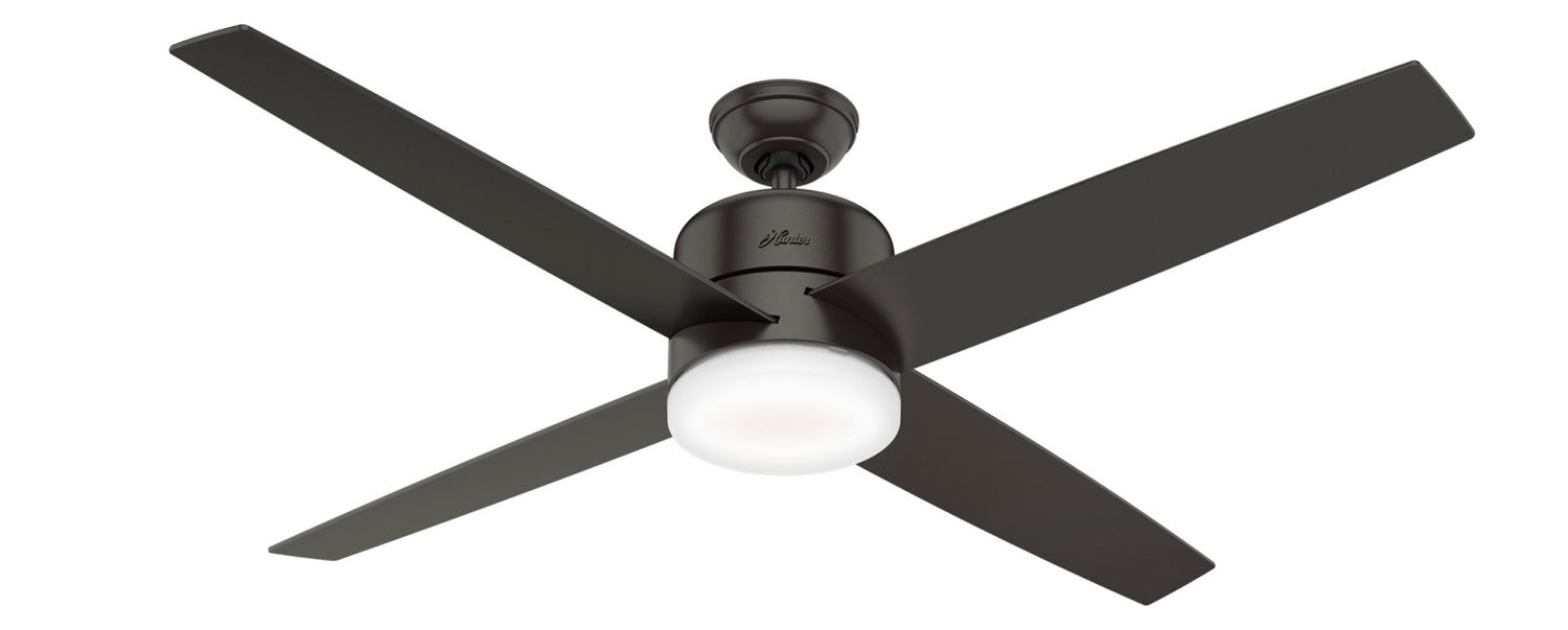 Hunter 60" Advocate Ceiling Fan with LED Light Kit and Handheld Remote