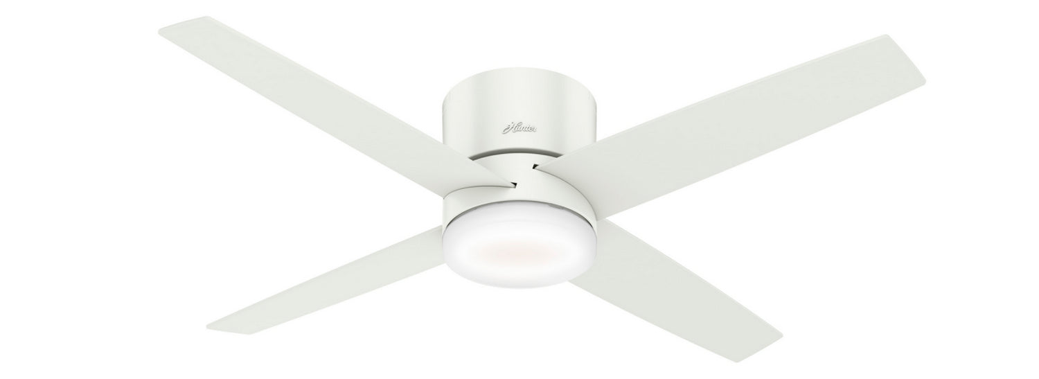 Hunter 54" Advocate Hugger Ceiling Fan with LED Light Kit and Handheld Remote