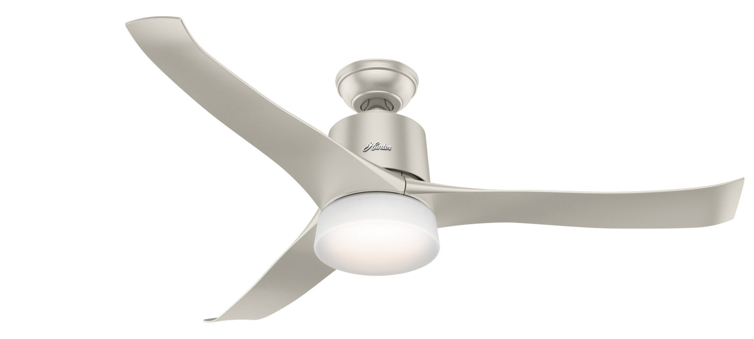Hunter 54" Symphony Ceiling Fan with LED Light Kit and Handheld Integrated Control System