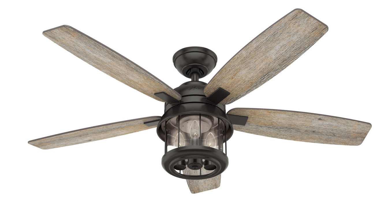Hunter 52" Coral Bay Ceiling Fan with LED Light Kit and Handheld Remote