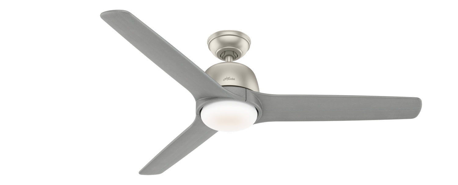 Hunter 54" Norden Ceiling Fan with LED Light Kit and Handheld Integrated Control System