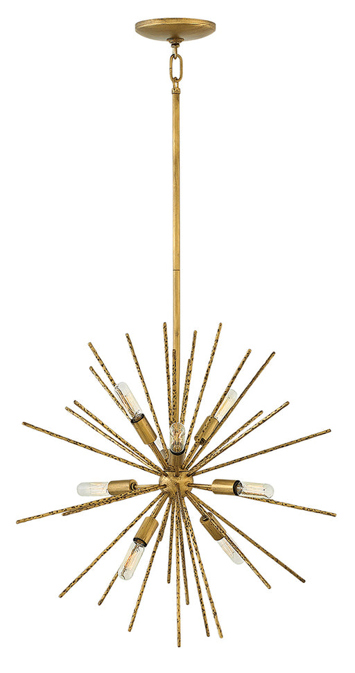 Fredrick Ramond - FR43014BNG - Eight Light Chandelier - Tryst - Burnished Gold