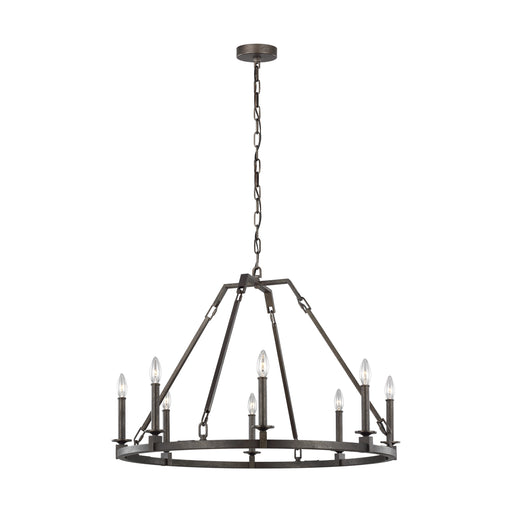 Generation Lighting - F3214/8SMS - Eight Light Chandelier - Landen - Smith Steel