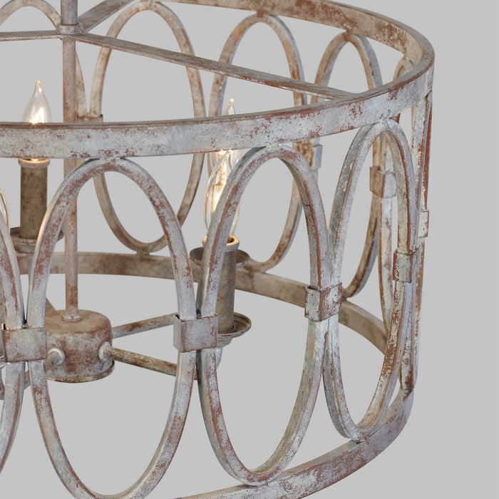 Five Light Hanging Shade from the Patrice collection in Deep Abyss finish