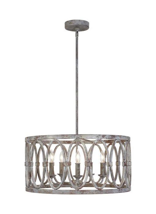 Generation Lighting - F3222/5DA - Five Light Hanging Shade - Patrice - Deep Abyss