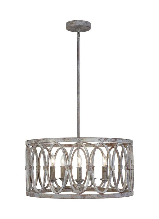 Generation Lighting - F3222/5DA - Five Light Hanging Shade - Patrice - Deep Abyss