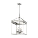 Generation Lighting - F3275/4PN - Four Light Lantern - Woodruff - Polished Nickel