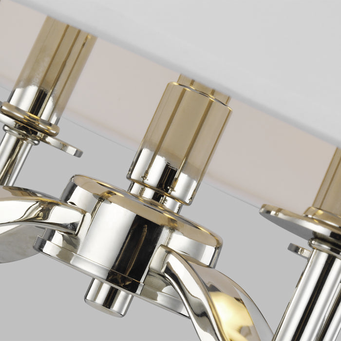 Four Light Semi-Flush Mount from the Hewitt collection in Polished Nickel finish