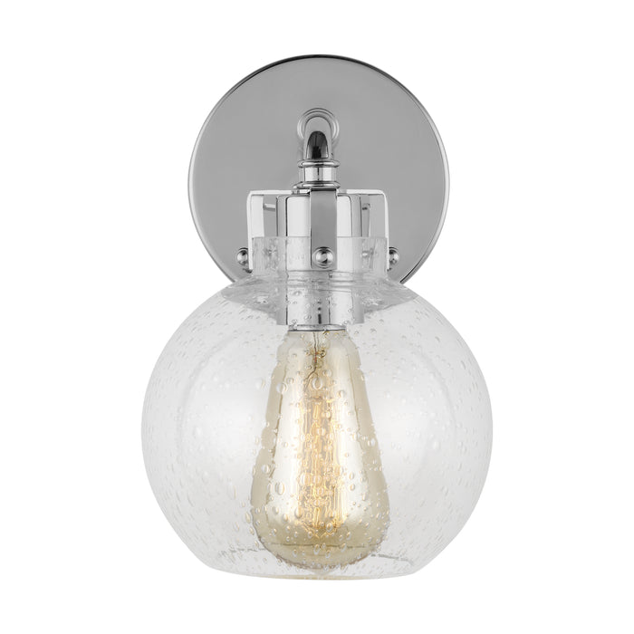 One Light Wall Sconce from the Clara collection in Chrome finish