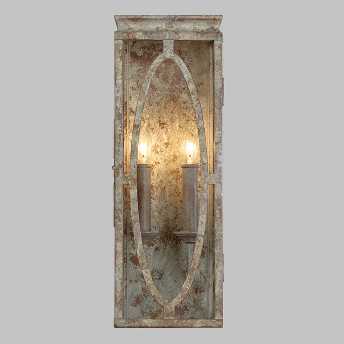 Two Light Wall Sconce from the Patrice collection in Deep Abyss finish
