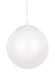 Generation Lighting - 602093S-15 - LED Pendant - Leo-Hanging Globe - White