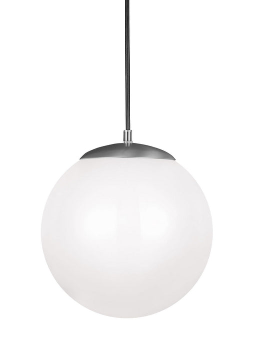 Generation Lighting - 602293S-04 - LED Pendant - Leo-Hanging Globe - Satin Aluminum