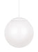 Generation Lighting - 602293S-15 - LED Pendant - Leo-Hanging Globe - White
