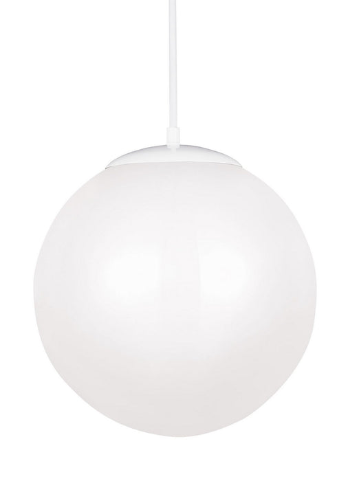 Generation Lighting - 602493S-15 - LED Pendant - Leo-Hanging Globe - White