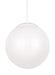 Generation Lighting - 602493S-15 - LED Pendant - Leo-Hanging Globe - White