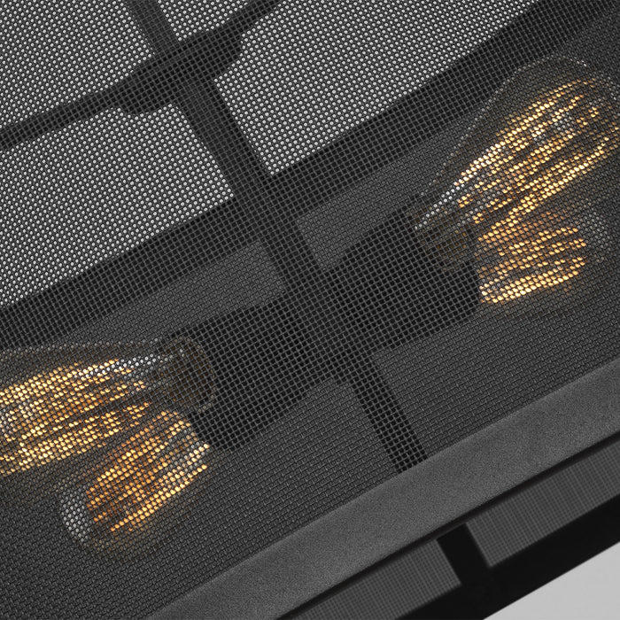 Four Light Pendant from the Gereon collection in Black finish