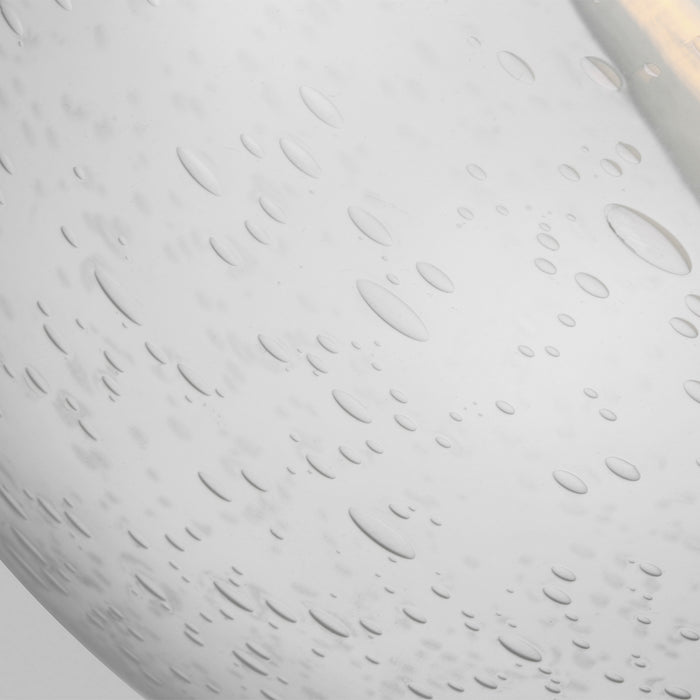 One Light Pendant from the Leo-Hanging Globe collection in Satin Aluminum finish