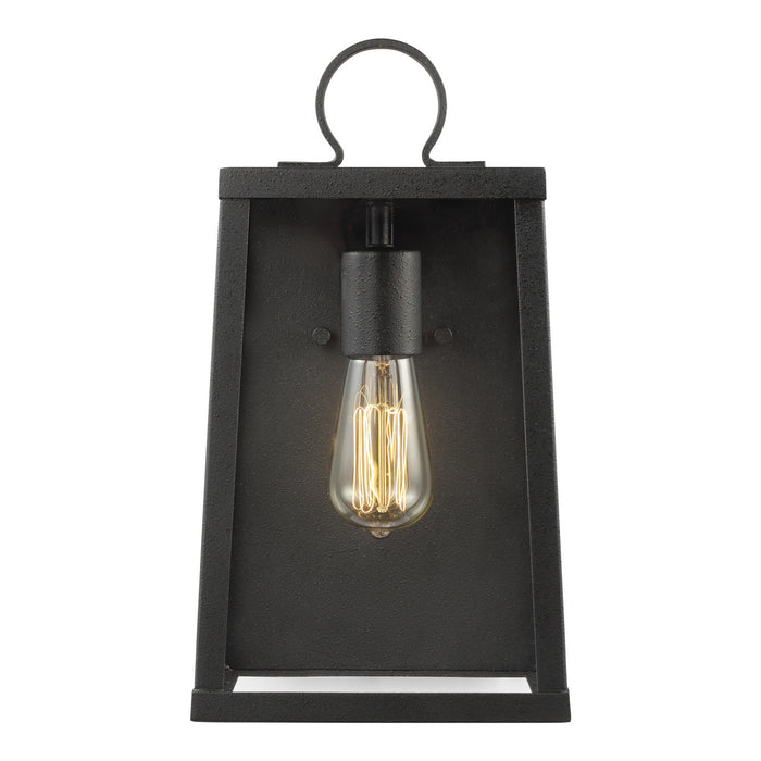 One Light Outdoor Wall Lantern from the Marinus collection in Black finish
