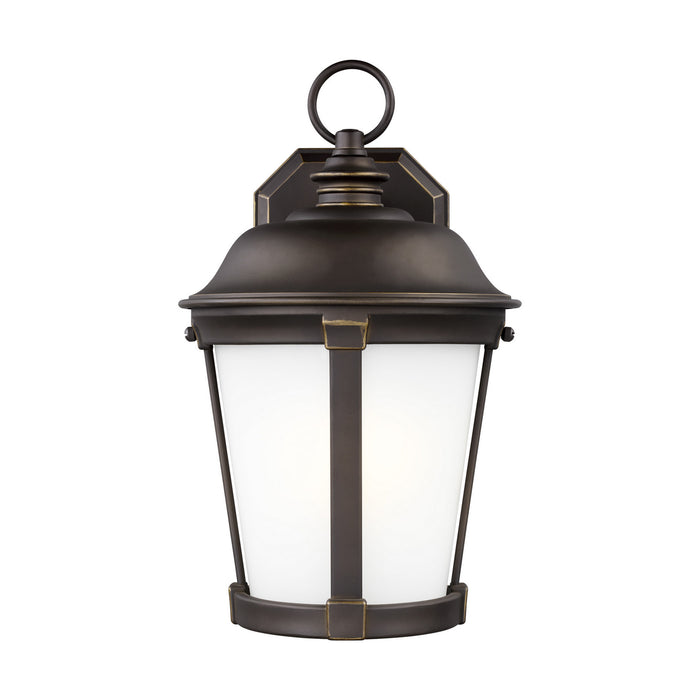 One Light Outdoor Wall Lantern from the Calder collection in Antique Bronze finish