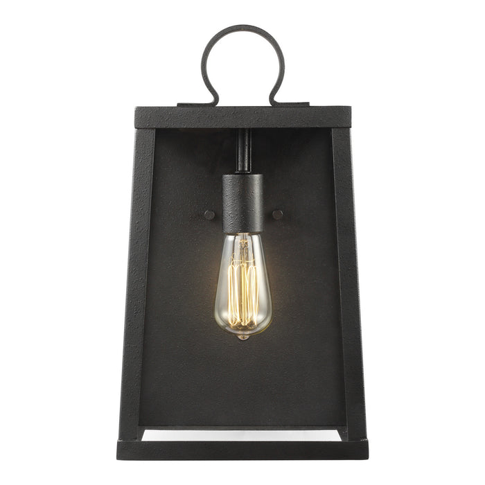 One Light Outdoor Wall Lantern from the Marinus collection in Black finish