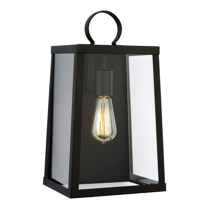 One Light Outdoor Wall Lantern from the Marinus collection in Black finish
