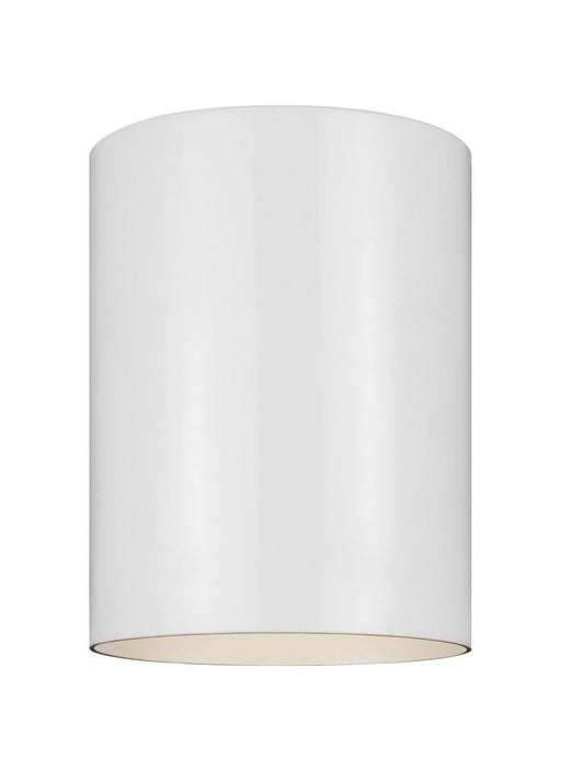 Generation Lighting - 7813897S-15 - LED Flush Mount - Outdoor Cylinders - White