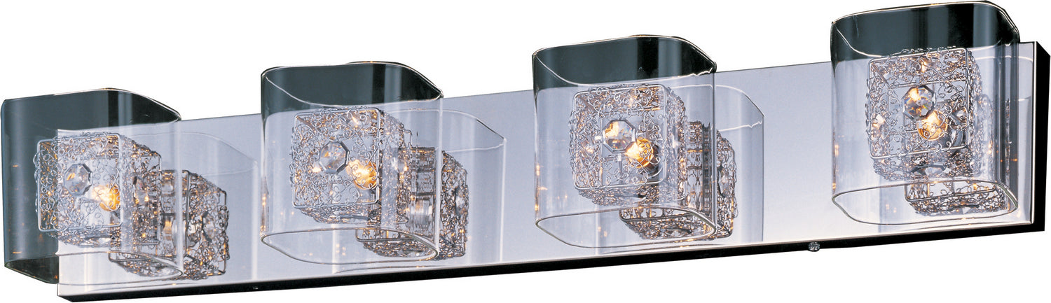 ET2 - E22834-18SVPC - Four Light Bath Vanity - Gem - Polished Chrome