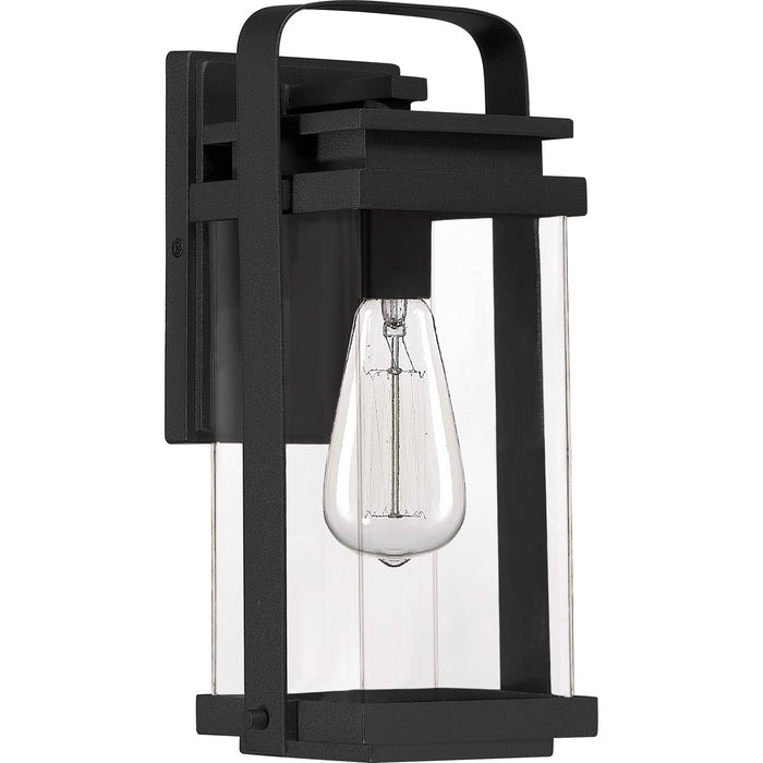 One Light Outdoor Wall Lantern from the Exhibit collection in Earth Black finish