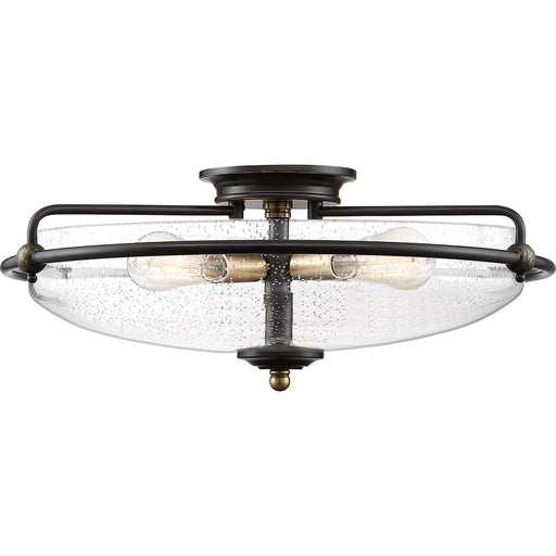Quoizel - GFC1621PN - Four Light Flush Mount - Griffin - Palladian Bronze