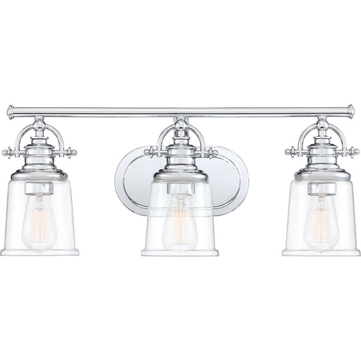 Quoizel - GRT8603C - Three Light Bath Fixture - Grant - Polished Chrome