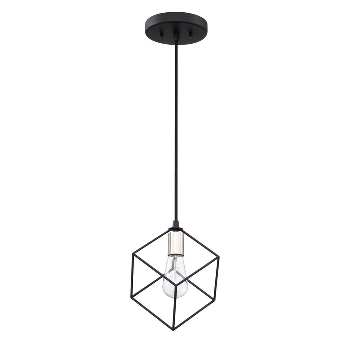 One Light Mini Pendant from the Holograph collection in Earth Black finish
