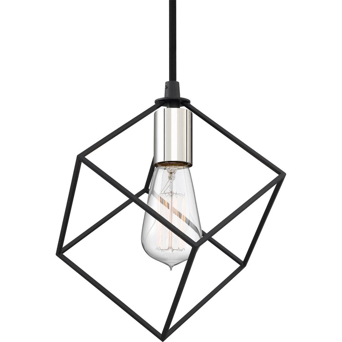 One Light Mini Pendant from the Holograph collection in Earth Black finish
