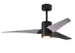 Matthews Fan Company - SJ-BK-BW-52 - 52``Ceiling Fan - Super Janet - Matte Black